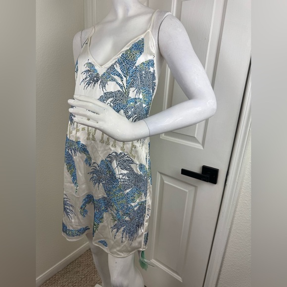 OFF-WHITE Gender Inclusive Bright Crystal Embellished slip dress size 40 - Picture 4 of 17